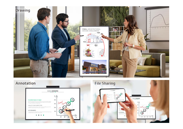 Monitor interaktywny LG One:Quick Flex 43HT3WN-M (0% VAT dla edukacji)